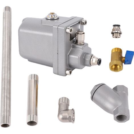 Valvola di spurgo automatica per compressore d'aria con filettatura da 1/2 pollice, filtro a doppia tenuta, spurgo automatico per disidratatore separatore. (1/5)