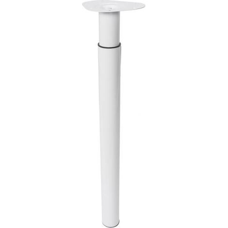 Tischbein verstellbar Weiß Stahl 700 - 1100 mm - Pro Stück