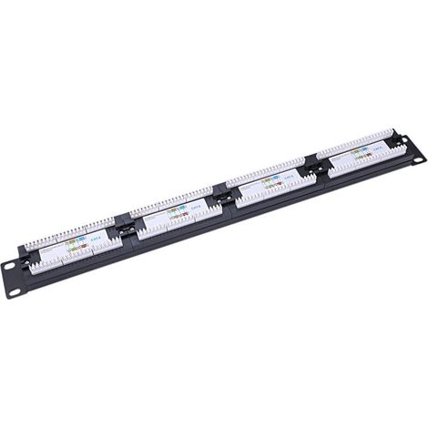 UTP 24-Port RJ45 Patchpanel Wandmontage Kabel Rack Werkzeuganschluss LAN Ethernet Netzwerkadapter Cat6 (1/4)