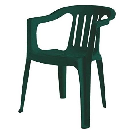 Chaise monobloc Giada tavelure vert forêt