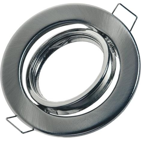 Foco de techo móvil, acabado plateado satinado, GU10 ID-1054 Idealed (1/2)