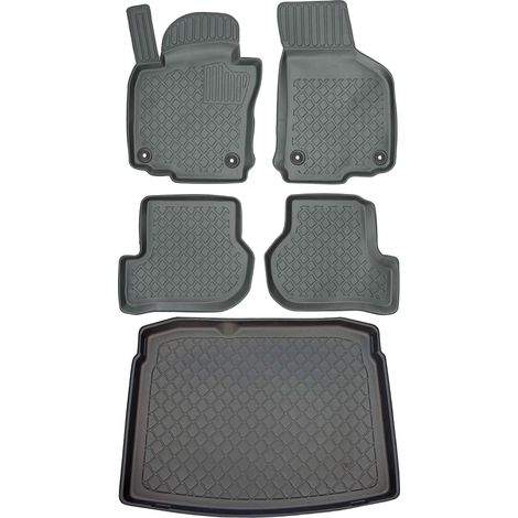 Set di tappetini per auto e tappetino per bagagliaio per Volkswagen Golf VI Hatchback dal 09.2008 al 09.2012. (1/5)