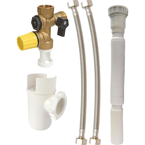 SOMATHERM FOR YOU - Kit connessione completa comprendente boiler 1 NF gruppo di protezione adatta alle acque dure, 1 NC sifone (1/3)