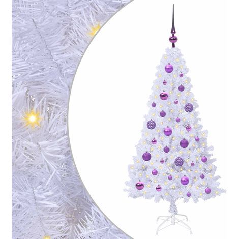 Árbol de Navidad artificial con 150 LED 120 cm PVC y Acero vidaXL