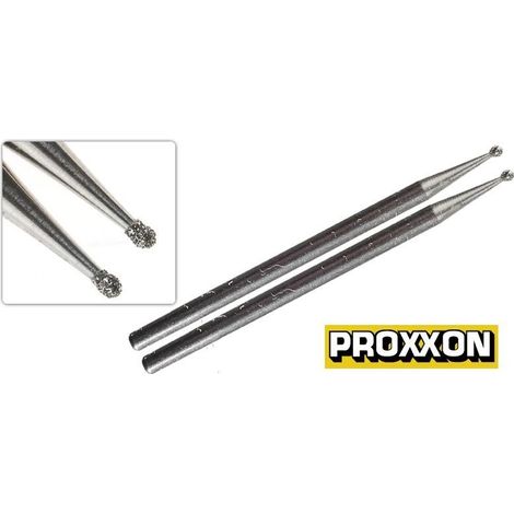 Brocas diamantadas para vidrio en forma esférica Ø 1 - PROXXON - 28212