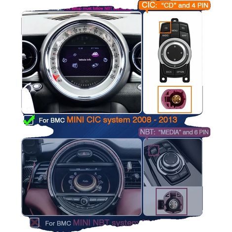 Módulo decodificador, conectividad inalámbrica, compatibilidad con múltiples dispositivos, para BMW CIC (1/2)