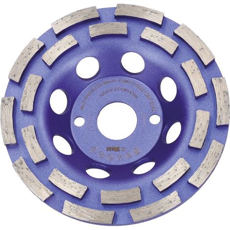 BTEC Diamant Topfschleifer TWIN SPEED Ø 125 mm Bohrung 22,23 mm Beton Naturstein Schleifteller Diamanttopfschleifer Schleifscheibe (1/5)