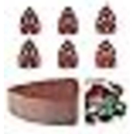 60 Pieces Sanding Triangles, Sandpaper Mouse Sanding Paper, 11 Hole Abrasive Sheets Sandpaper for Multi-Sanders Triangular Sander, Grit P40/60/80/120/180 (1/5)