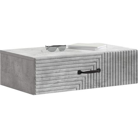 Maison Exclusive - Tavolino da Parete Laterale Grigio Cemento 59 x 34,5 x 17 cm