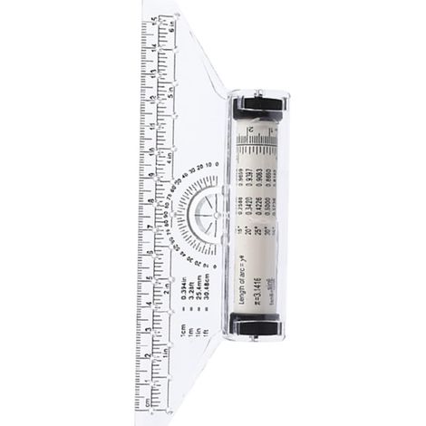 Règle parallèle à roulettes en plastique Anneome pour le dessin (1/5)