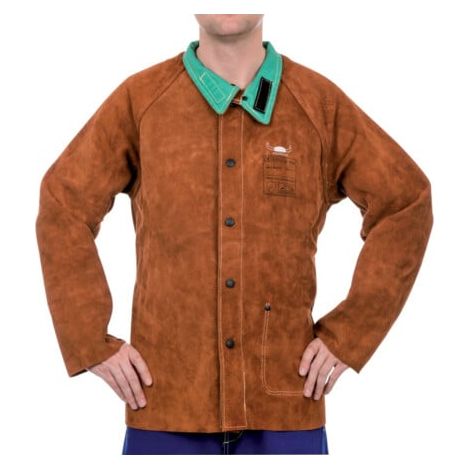 [NEUWERTIG] B-Ware WELDAS Schweißerlederjacke Jacke Schweißerschutz XXL Spaltleder Herren 44-7300 (1/2)