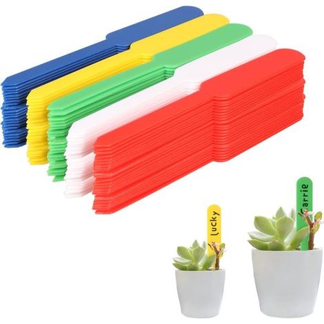 Etichette per piante - 500 pezzi - 12x1,5 cm - Paletti per piante - Etichettatura piante - Etichettatura erbe aromatiche - Etichetta per piante - Paletto per piante - Cartelli per piante - per uso est (1/4)
