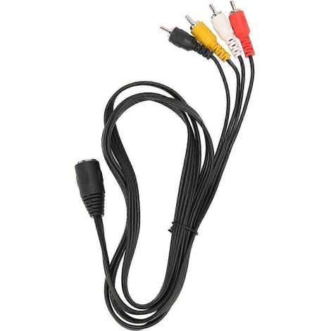 Câble adaptateur audio plug-and-play DIN 5 broches vers 4 RCA femelle/mâle, compatible avec les lecteurs CD, les amplificateurs et les haut-parleurs. Câble intelligent de 1,5 mètre. (1/5)