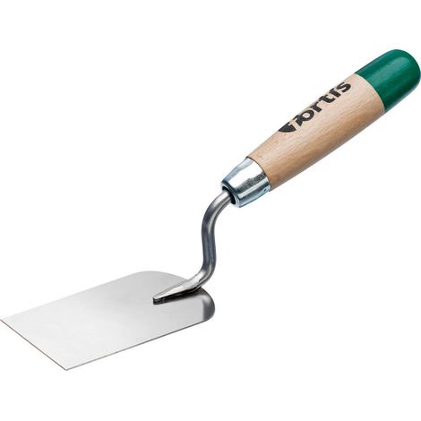 FORTIS Stukkateurspachtel 60mm, Edelstahl, gerade Hals