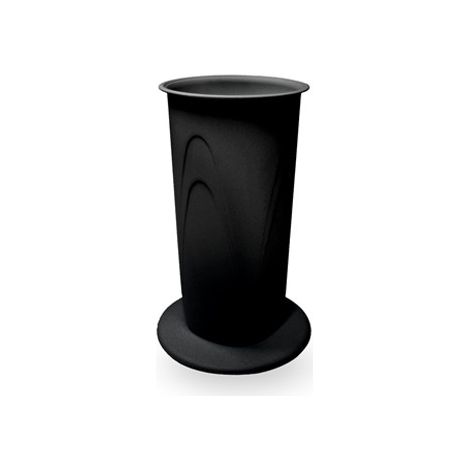 Vaso per fiori lilium con base colore nero 17 cm (1/2)