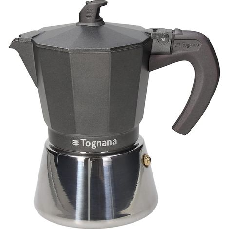 Tognana Ultra Class Caffettiera 6 tazze per induzione in alluminio e acciaio inox (1/2)