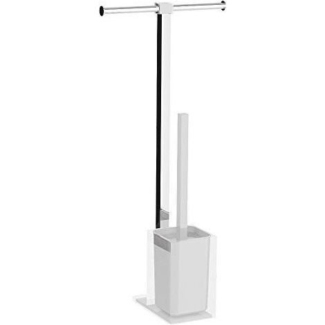 GEDY RA327300000 RAINBOW Columna Portarrollo+Escobillero Plata - ref: RA327300000