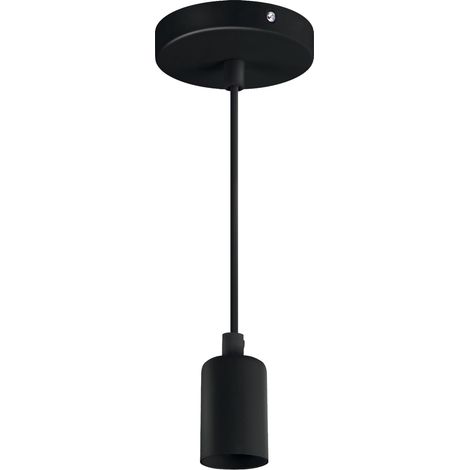 Lámpara colgante de techo UNO E27 CLG negra (1/2)