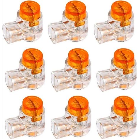 Connecteurs étanches UY Scotchlok – Lot de 50 – Pour câbles 0.4 à 1.52mm – Gel d'étanchéité pour protection contre humidité et corrosion (1/5)