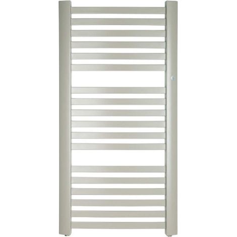 Sèche-serviettes de bain - Largeur : 54 cm - Différentes longueurs - 70 x 100-1430 cm - Blanc - Design de salle de bain - En acier - Fonctionnement par barre de chauffage - Hauteur (1/5)