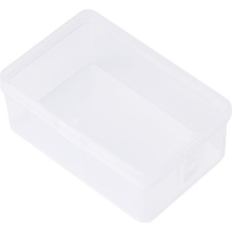 Rectangular Plastic Transparent Storage Box Jewelry Beads Container Organizer (1/4)