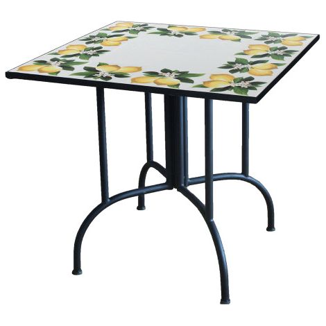 Tavolo mosaico quadrato modello lemon design Verdelook