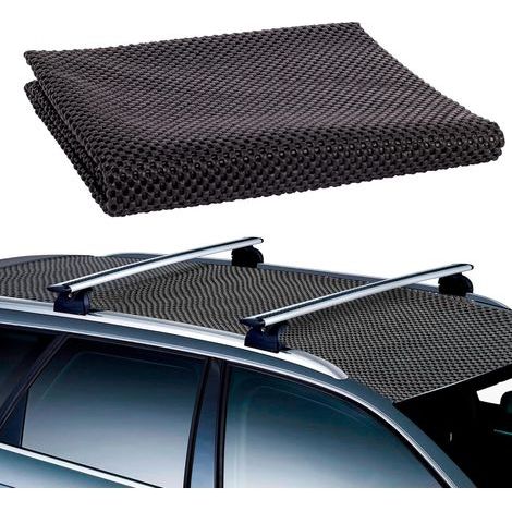 Tapis Antiderapant Coffre Toit De Voiture Motif De Grille en PVC Étanche Polyvalent Coupé À La Taille pour Le Sac De Toit De Voiture De Camion De Van 90 x 100cm (1/5)