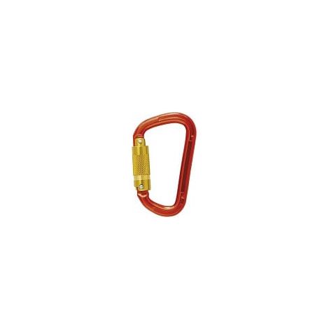 Moschettone In alluminio Twist lock EN362 Rosso AK 9426. (1/2)