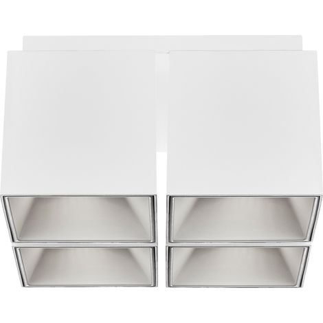 Spoterie ETHAN 4-Spot Aluminium Blanc, H.11.99 - IP20 - GU10 /Nordlux Intérieur
