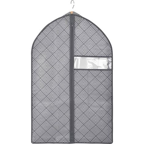Housse de protection pour vêtements - 550 mm x 850 mm - Élément transparent - Fermeture éclair - Tissu non tissé (1/2)