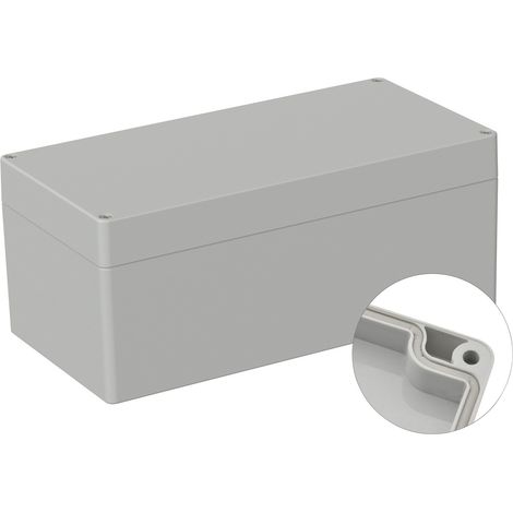 TRU COMPONENTS TC-9065556 Outdoor-Gehäuse 240.5 x 120 x 100.5 Polycarbonat Lichtgrau (RAL 7035) 1 (1/2)