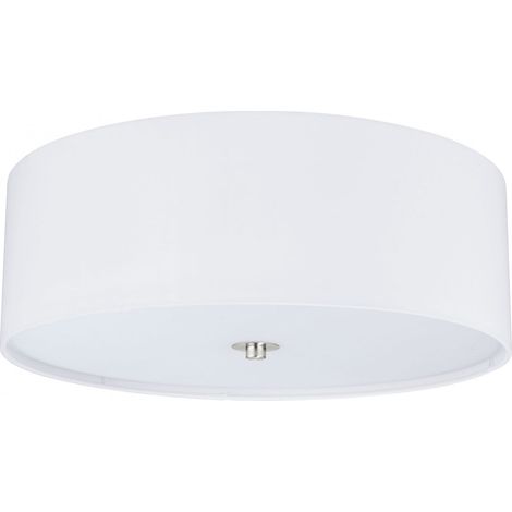 Plafonnier Ø 47,5 cm Eglo couleur Crème et Blanc mat 3xE27/60W/220-240V - Crème et blanc (1/5)