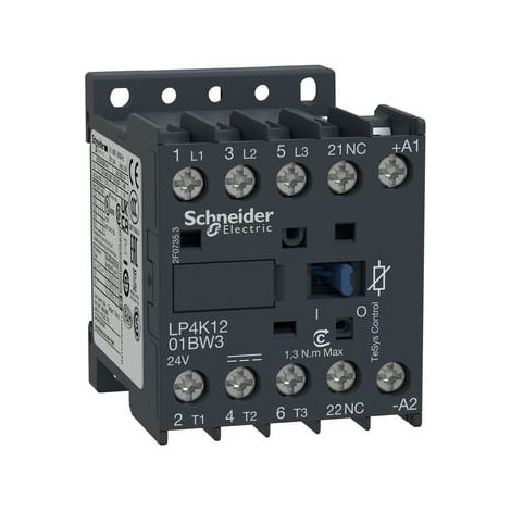 Contattore TeSys LP4K - 3 poli - AC3 440V 12 A - 24 V CC - LP4K1201BW3