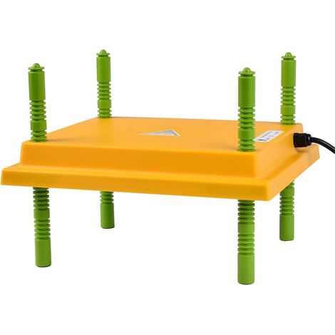 Plaque Chauffante pour assiettes Poussins Jaune/Vert