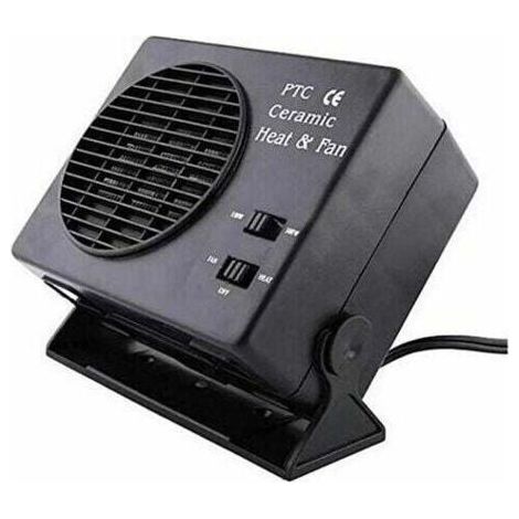 Chauffage soufflant électrique portable en céramique pour chauffage de voiture, dégivreur de fenêtre et désembueur 25A 300W 12V (1/4)