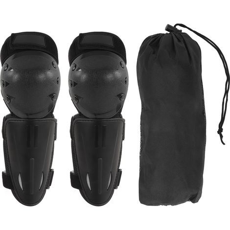 Protège-genoux EVA stabilisateurs pour cuisses, coque PE pour ski moto, noir (1/5)