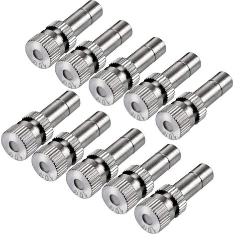 10 Stück Niederdruck-Sprühdüsen aus Messing für Luftbefeuchter in Kühlsystemen (0,8 mm) – 0,1 mm (1/5)