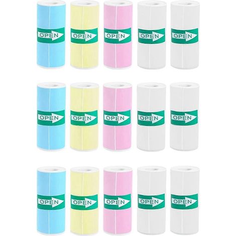 15 Rollen Thermopapier für Mini-Drucker und Sticker-Maker (1/5)