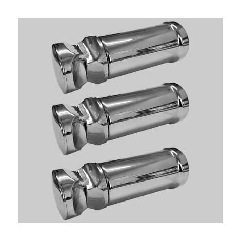 KIT DI FISSAGGIO PER SCALDASALVIETTA CROMO DIRITTO       MADE IN ITALY