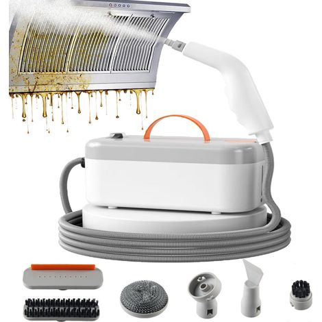 Nettoyeur vapeur haute pression, nettoyeur vapeur portable, livré avec 6 accessoires, réservoir d'eau grande capacité de 1200 ml, étanche (1/5)
