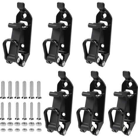 6 X 17-40mm Supports Pelles pour Galerie de Toit Kit Pinces de Toit en Métal et Caoutchouc Supports de Pelle pour Barre de Toit Supports de Montage de Pelle Kit Pince de Support de Pelle Orange (1/5)