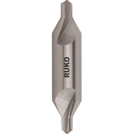 RUKO Zentrierbohrer DIN 333 HSS Form R Ø 4,0 x 56,0 x 10,0 mm (1/5)