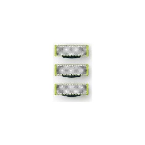 Applicable Trimec – Lot de 3 lames de rechange pour rasoir Philips OneBlade – Technologie OneBlade – Remplacement tous les 4 mois – 200 coupes par seconde (1/4)