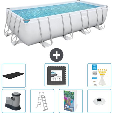 Bestway Bestway Power Steel Rectangulaire - 549x274x122 cm - 8-pièces  S608 (1/4)