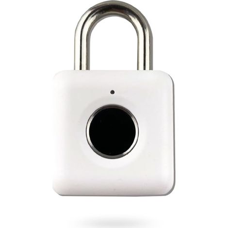 Petit coffre-fort Cadenas Intellint À Empreintes Digitales, Déverrouilla Rapide, Sans Clé, Étui De Voya Recharable Par USB, Tiroir, Serrure De Sécurité Antivol Portable(Plastic case) (1/5)