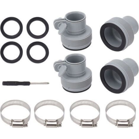 Adaptateur de tuyau de type B avec collier de remplacement pour pompes filetées Intex FIT ARU, convertisseur de raccords de piscine de type B, accessoire de piscine,de DEBUNS (1/2)