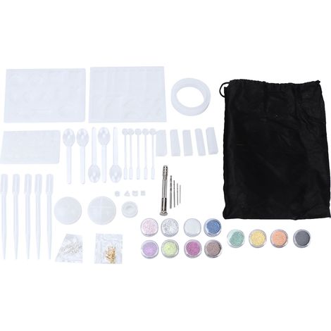 94Pcs Silicone Jewelry Molds Reusable Durable Safe Elastic DIY Simple Operation Pendant Casting Molds (1/5)