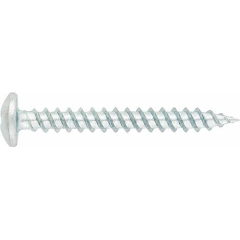 Caja de 100 - Tornillo para madera con abrazadera y grapa - Tornillo de clip para madera 5 x 30