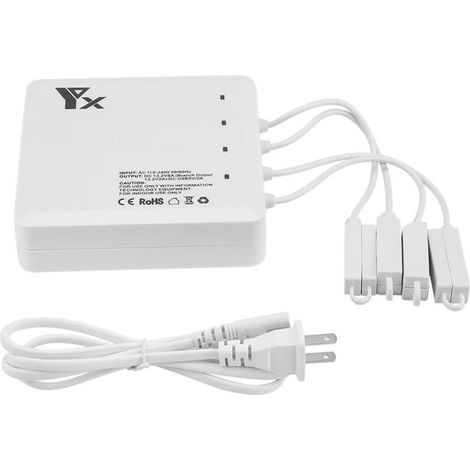 Chargeur Hub Intelligent 6 en 1 pour Batterie Drone DJI Mavic Air avec Double Interface USB (Prise US)