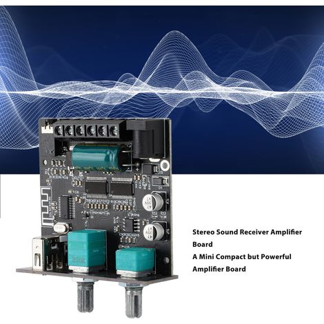 Ortviai Amplificateur Bluetooth 5.1 2.1 canaux 9-24 V avec sortie 15W/15W/30W pour enceintes passives (1/4)